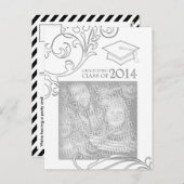 élégant faire-part de remise des diplômes 2014 (Devant / Derrière)