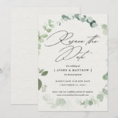 Élégant Faire-part de report de date de mariage Eu (Devant / Derrière)