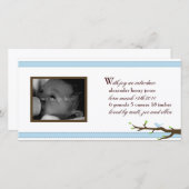 Élégant Faire-part de ruban (Devant / Derrière)