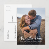 Élégant faire-part de sauvegarde de date de photo  (Devant / Derrière)