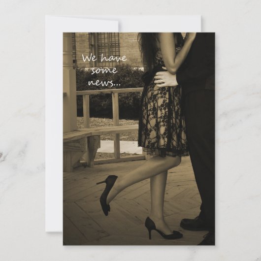 Élégant Faire-part Elopement Couple (Devant)