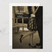 Élégant Faire-part Elopement Couple (Devant / Derrière)