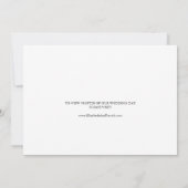 Élégant Faire-part Elopement de calligraphie noire (Dos)