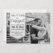 Élégant Faire-part Fiançailles (Devant)
