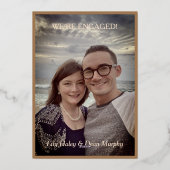 Élégant Faire-part floral Art Nouveau (Verso)