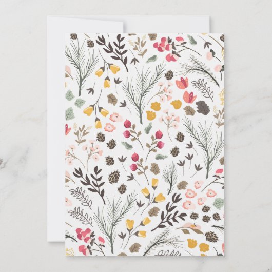 Élégant Faire-part Floral Graduation (Dos)