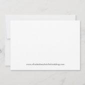 Élégant Faire-part Mariage réduit de taille réduit (Dos)