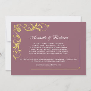 Élégant Faire-part Mariage victorien