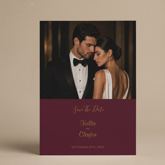 Élégant Faire-Part Moderne de Mariage Bordeaux