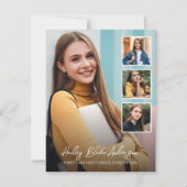 Élégant Faire-part photo de diplôme (Devant)