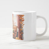 Elegant Fall Bookshelf MUG — Cozy Curtain (Droite)