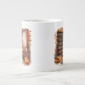 Elegant Fall Bookshelf Mug — Cozy Curtain (Devant)