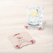 Elegant Fall In Love Boho Bridal Shower Kartonnen Onderzetters (Insitu)