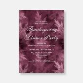 Elegant Fall laat Thanksgiving Dinner Party Kaart