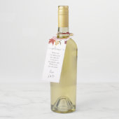 Elegant Fall Leaves Autumn Wedding  Flessenhanger (Schuin)