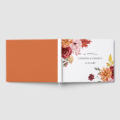 Elegant Fall Leaves Autumn Wedding  Gastenboek (Volledig)