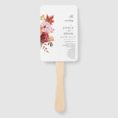 Elegant Fall Leaves Autumn Wedding Handwaaier (Voorkant)