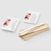 Elegant Fall Leaves Autumn Wedding Handwaaier (Niet-gemonteerd)