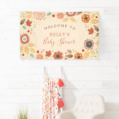 Elegant Fall Leaves Baby shower Spandoek (Insitu)