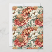 Elegant Fall Peony and Mum 75th Birthday Kaart (Achterkant)