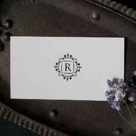 Elegant familie monogram, 	rubberstempel