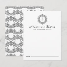 Elegant familiewapen zwart trouw monogram