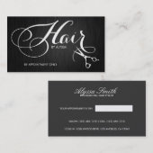 Elegant Fancy de Stijllijst van het Haar van het M Visitekaartje (Voorkant / Achterkant)