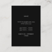 Elegant Fancy Stunning Monogram Visitekaartje (Achterkant)