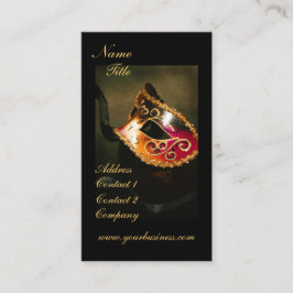 Elegant Fantasy Masquerade Mask Visitekaartje