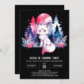 Elegant Fantasy Wolf Verjaardag Kaart (Voorkant / Achterkant)