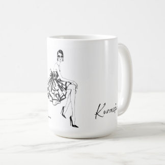 Elegant Fashion Sketch Mug Koffiemok