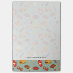Elegant Fast Food Patroon Post-it® Notes