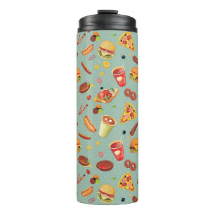 Elegant Fast Food Patroon Thermosbeker
