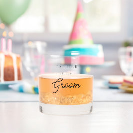 Elegant Father of the Groom Whisky Glas