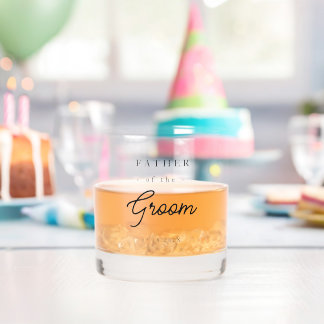 Elegant Father of the Groom Whisky Glas