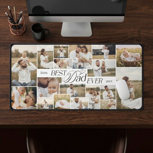 Elegant Fathers Day Best Dad Ever Photo Collage