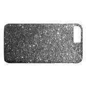 Elegant Faux Black Glitter Luxury Case-Mate iPhone Case (Achterkant (Horizontaal))