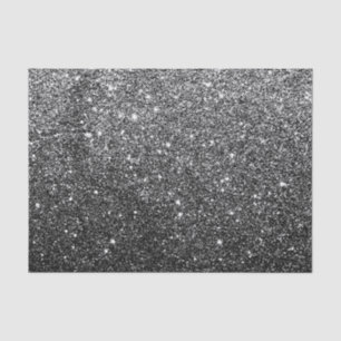 Elegant Faux Black Glitter Tissuepapier