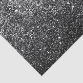 Elegant Faux Black Glitter Tissuepapier (Detail)