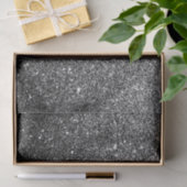 Elegant Faux Black Glitter Tissuepapier (Geschenk)