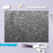 Elegant Faux Black Glitter Tissuepapier (Craft)