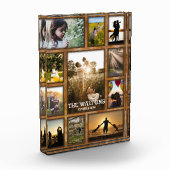 Elegant Faux Bronze Lijst Foto Collage (Links)