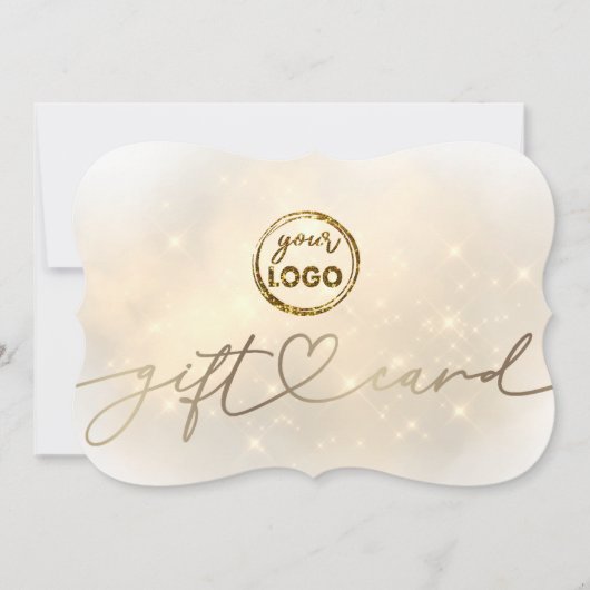 élégant faux éclaire votre carte cadeau de logo (Devant)