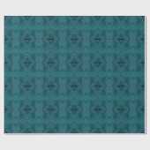Elegant Faux-Fabric Hunter Green Cadeaupapier (Vlak)