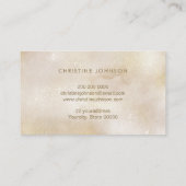 elegant faux glitter butterfly logo visitekaartje (Achterkant)