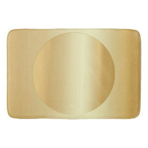 Elegant Faux Gold Aangepaste lege Sjabloon Glamour Badmat