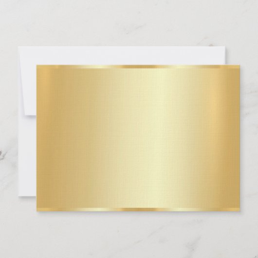 Elegant Faux Gold Blank Sjabloon Luxe Linnen (Voorkant)
