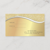 Élégant, Faux Gold, Carte de référence de la Glitt (Dos)