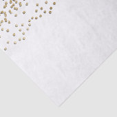 Elegant Faux Gold Confetti Pattern Tissuepapier (Detail)