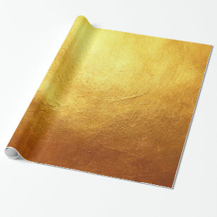 Elegant Faux Gold Foil Gedrukte textuur Cadeaupapier
